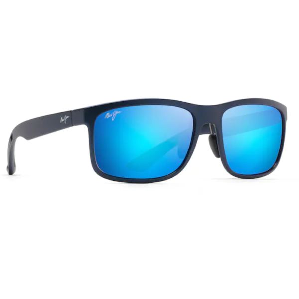 Maui Jim Huelo Sunglasses - Dark Translucent Blue/Blue Hawaii