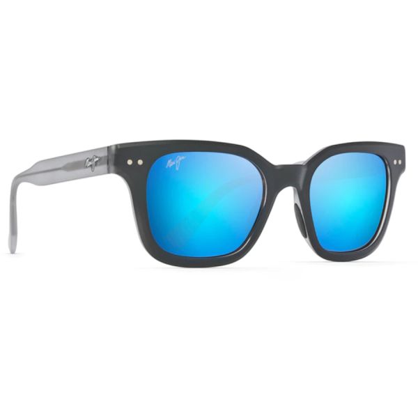 Maui Jim Shore Break Sunglasses - Matte Black Frame/Blue Hawaii Lens