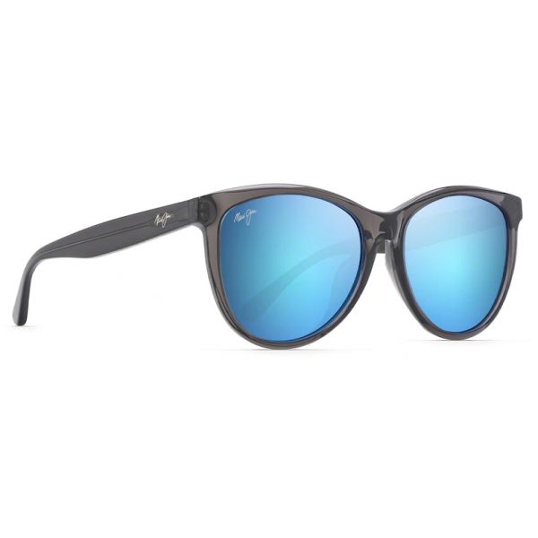 Maui Jim Glory Glory Sunglasses - Transparent Grey Frame/Blue Hawaii