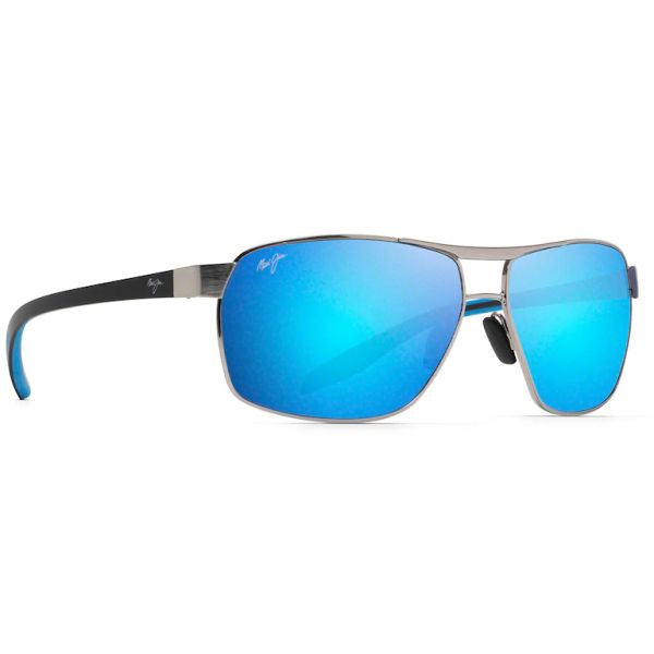 Maui Jim The Bird Sunglasses - Chrome Frame/Blue Hawaii Lens