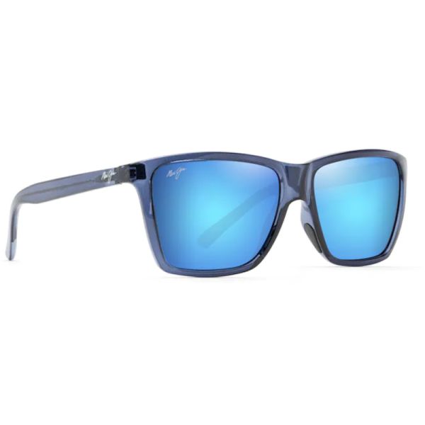 Maui Jim Cruzem Sunglasses - Dark Translucent Blue Frame/Blue Hawaii Lens