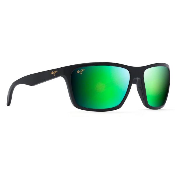 Maui Jim Makoa Sunglasses - Matte Black Frame/MAUIGreen Lens