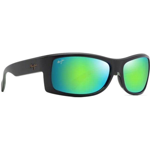 Maui Jim Equator Sunglasses - Matte Black/Maui Green