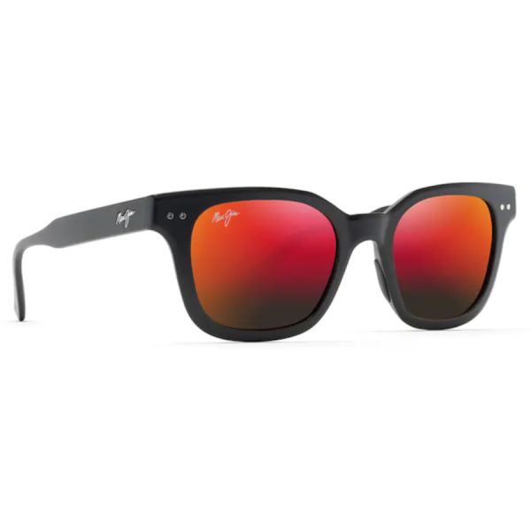 Maui Jim Shore Break Sunglasses - Matte Black Frame/Hawaii Lava Lens