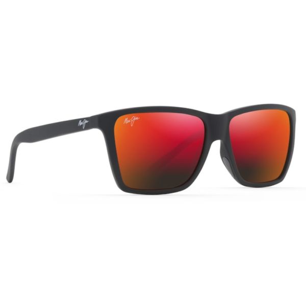 Maui Jim Cruzem Sunglasses - Black Matte Frame/Hawaii Lava Lens