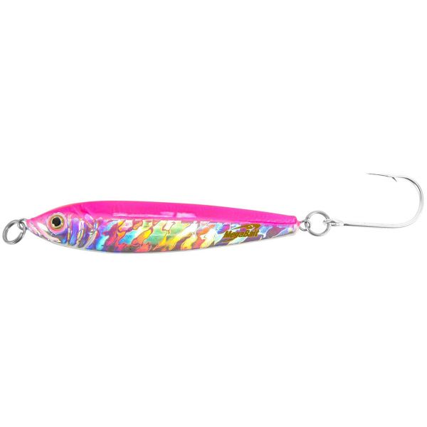 Megabait Jig - 3-1/2oz - Siwash Hook - Pink Silver Shad