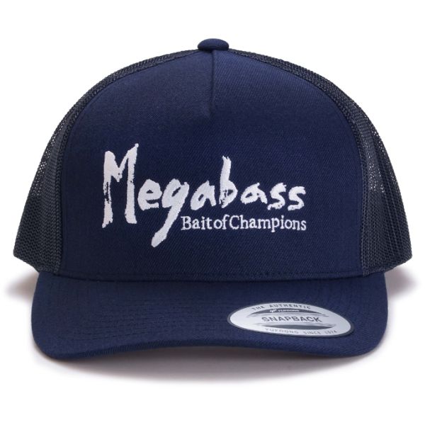 Megabass Brush Trucker Hat - Navy/White