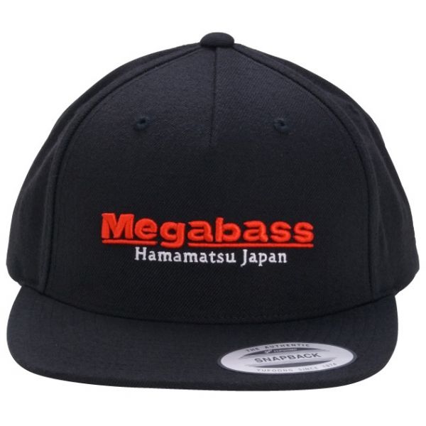Megabass Classic Snapback Hat - Black/Red