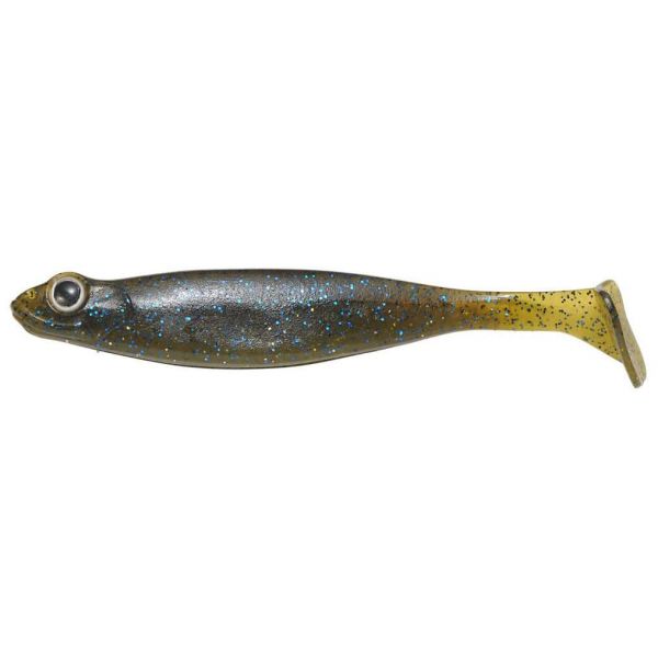 Megabass Hazedong Shad - 4.2in - Green Pumpkin Blue