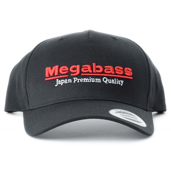 Megabass Logo Snapback Hat Black/Red