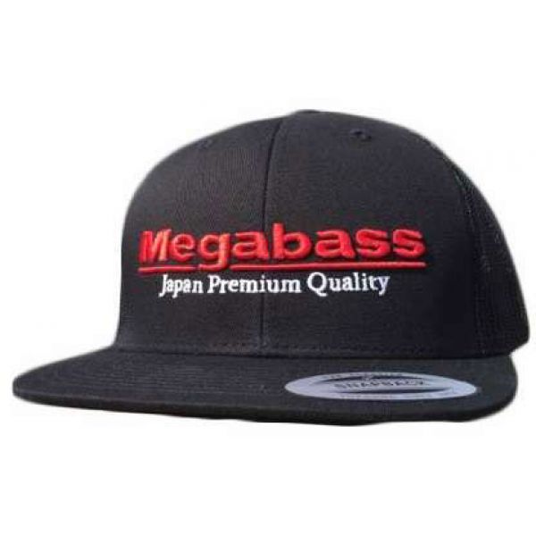 Megabass Logo Snapback Hat Black/White