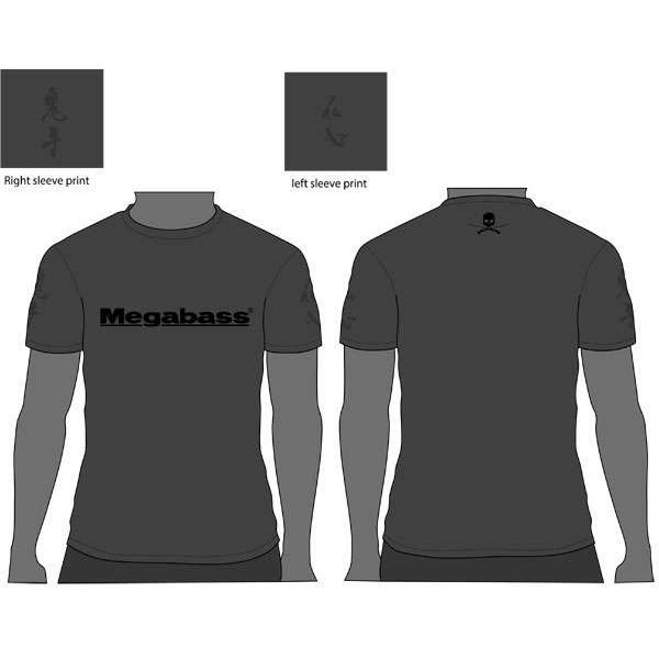 Megabass Logo T-Shirt - Gray - Large