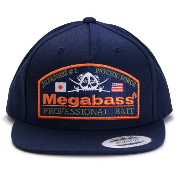 Megabass Psychic Snapback Hat - Navy/Navy