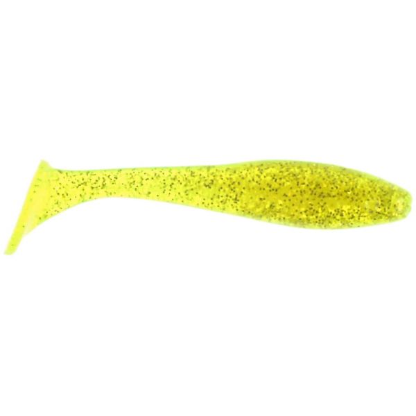 MegaStrike 3'' Fat Shad Swim Baits Chartreuse w/Gold Glitter