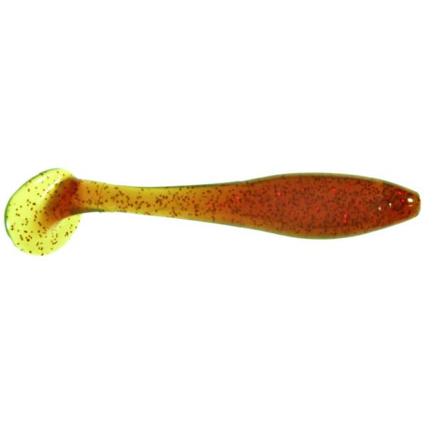 MegaStrike 3'' Fat Shad Swim Baits Motor Oil w/Red Flake