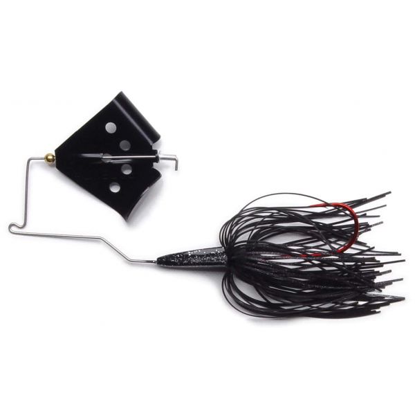 MegaStrike Cavitron BuzzBait 1/4oz Black Blade Black Skirt