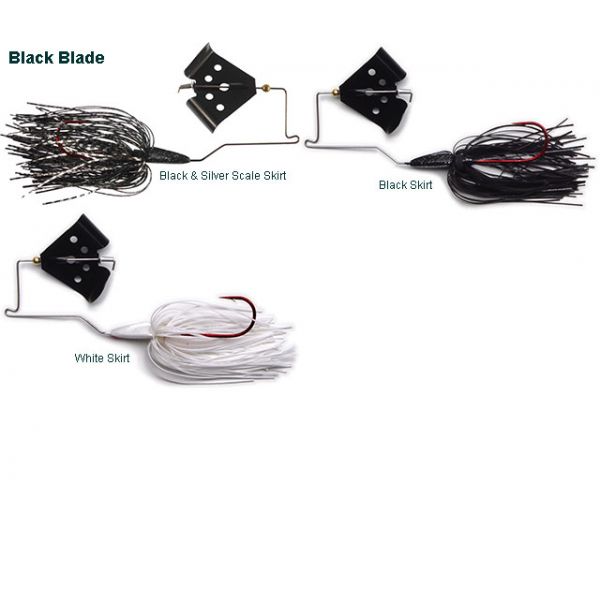 MegaStrike Cavitron BuzzBait 1/8oz Black Blade