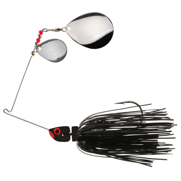 MegaStrike 2x Colorado StrikeBack SpinnerBait 1/2oz Black Skirt