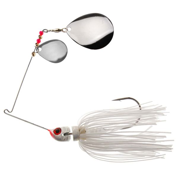 MegaStrike 2x Colorado StrikeBack SpinnerBait 1/2oz White Skirt