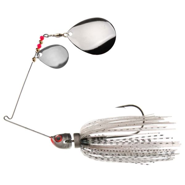 MegaStrike 2x Colorado StrikeBack SpinnerBait 1/2oz Ghost Minnow Skirt