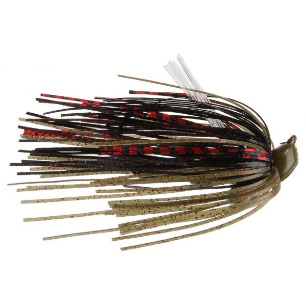 MegaStrike EVO II Heavy Cover Jig 1/2oz 2pk Green Pumpkin Red Flake