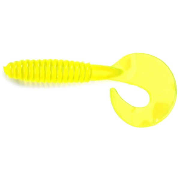 MegaStrike MegaGrub 3'' Soft Plastic Lures Transparent Chartreuse