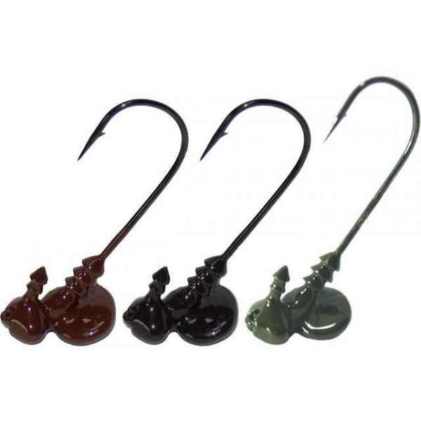 MegaStrike Original ShakE2 Shakey Head Jigs 1/2oz 4pk Brown