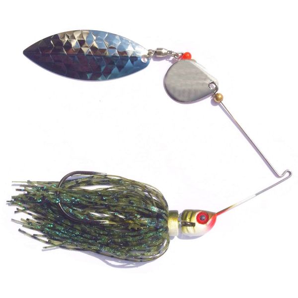 MegaStrike StrikeBack SpinnerBaits 1/2oz Bluegill Skirt, Blue/Nickel