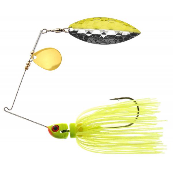 MegaStrike StrikeBack SpinnerBait 1/2oz Chart Skirt, Chart/Nickel