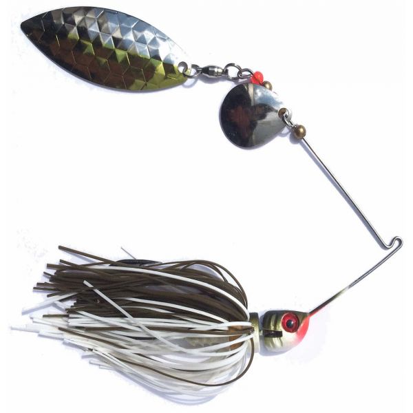 MegaStrike StrikeBack SpinnerBait 1/2oz Baby Bass, Chart/Nickel