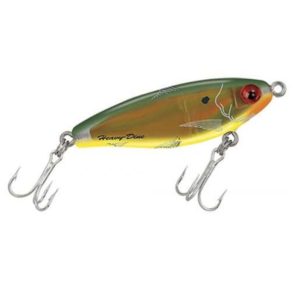 MirrOlure MirrOdine Sinking Twitchbait Bayou Green/Yellow