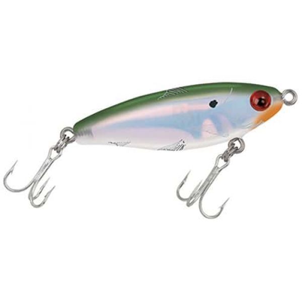 Mirrolure Mirrodine Suspending Twitchbait 49 Bayou Green/Pearl/Silver