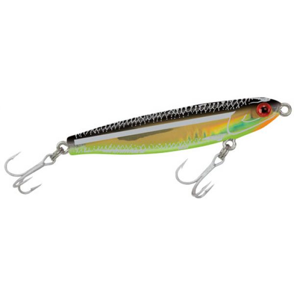 MirrOlure 19MR MirroMinnow Suspending Twitchbait Black/Chartreuse/Gold