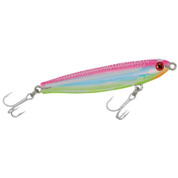 MirrOlure 19MR MirroMinnow Suspending Twitchbait Hot Pink/Chartreuse