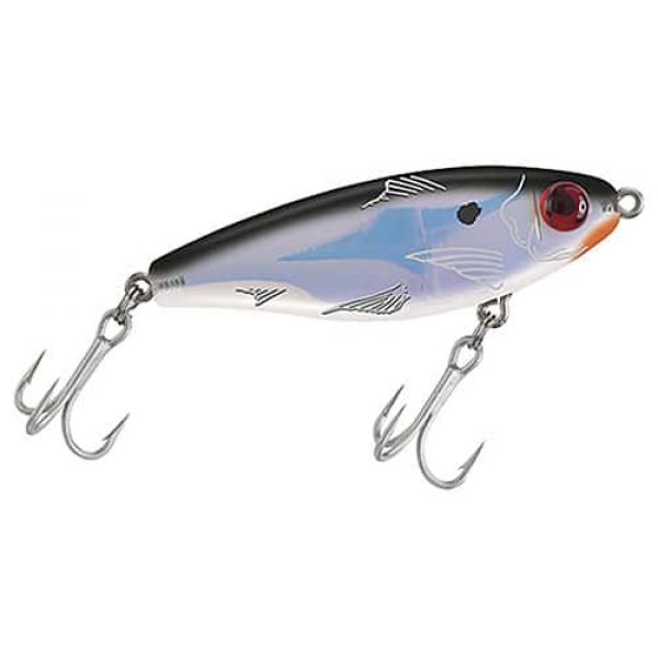 MirrOlure 27MR MirrOdine XL Suspending Twitchbait Black/Silver