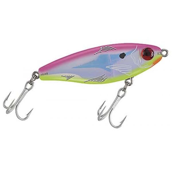 MirrOlure 27MR MirrOdine XL Suspending Twitchbait Hot Pink/Chartreuse