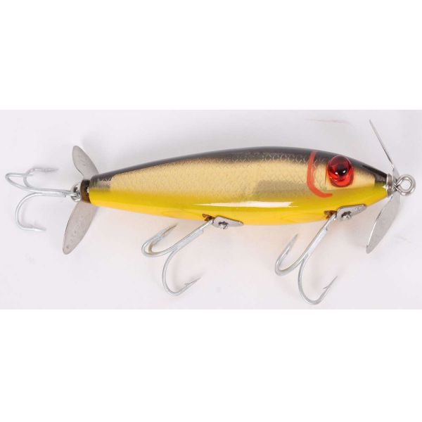 MirrOlure 5M Spinner Floating Twitchbait 23 Black/Yellow/Gold