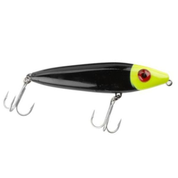 MirrOLure 83MR She Dog Surface Walker Lure Black/Chartreuse