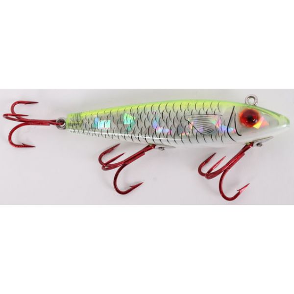 MirrOlure S52MR Sinking Twitchbait CFPR Chartreuse/Pearl/Silver