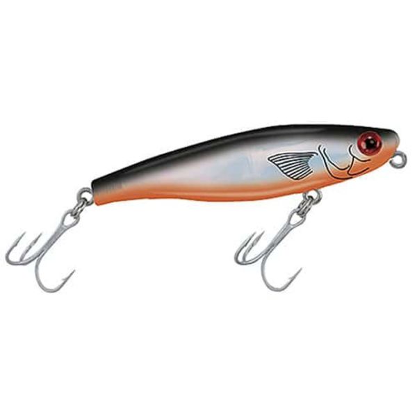 MirrOlure MirrOmullet Surface Walker Black/Orange/Silver