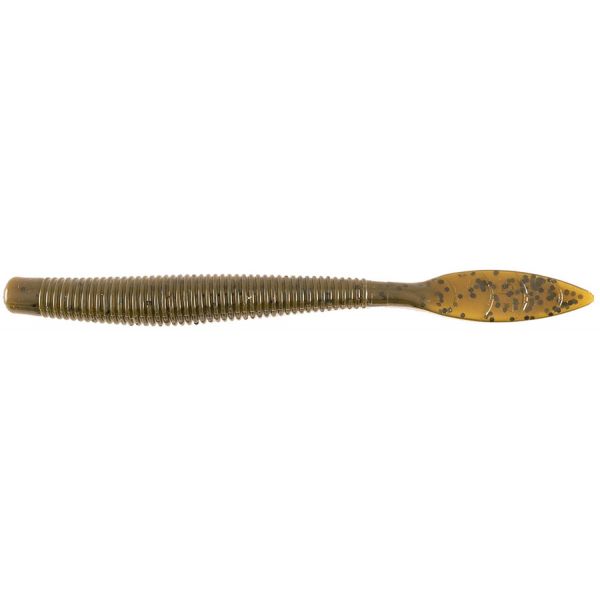 Missile Baits Quiver Worm - 4.5in - Green Pumpkin