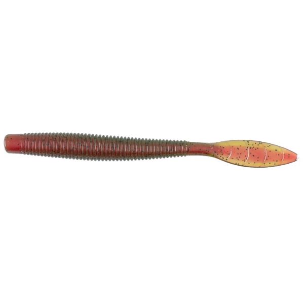 Missile Baits Quiver Worm - 4.5in - Watermelon Red Core