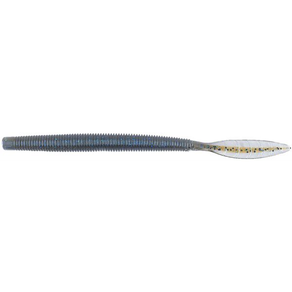 Missile Baits Quiver Worm - 6.5in - Bluetonium Green Pumpkin Core