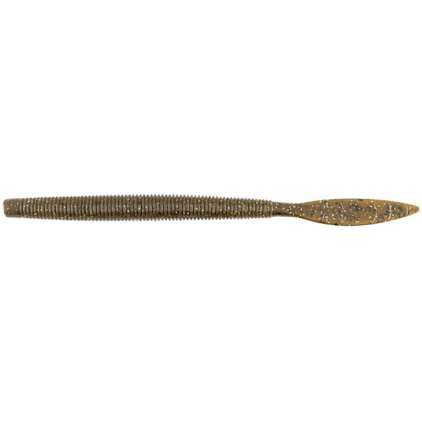 Missile Baits Quiver Worm - 6.5in - Green Pumpkin Flash