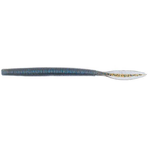 Missile Baits Quiver Worm - 6.5in - Bluetonium Green Pumpkin Core