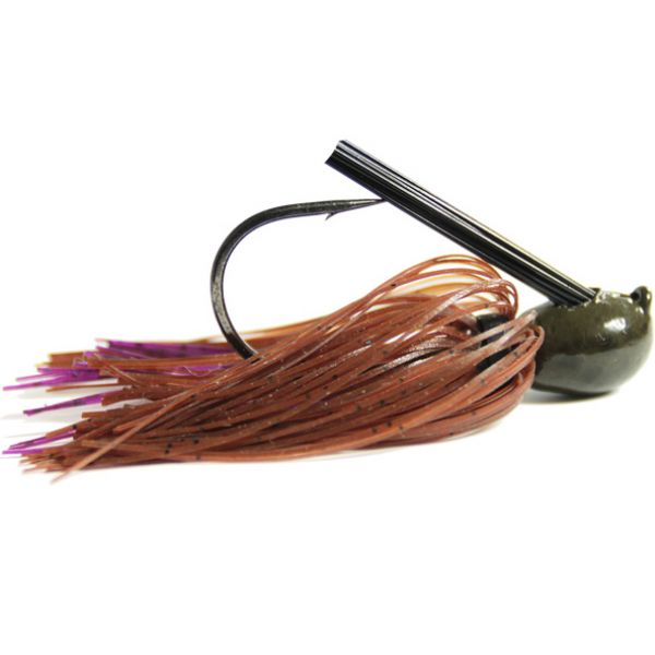 Missile Baits MJMF12-BPP Ike's Mini Flip Jig - Brown Purple Passion