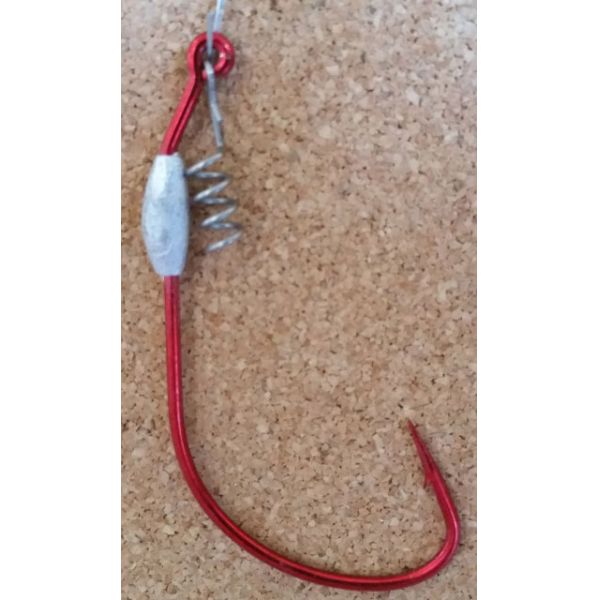 Mission Fishin 1/16oz 3/0 Jerk Bait Hooks - Red