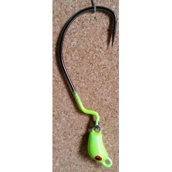 Mission Fishin Swivel Head 1/2oz Chartreuse Jig Heads