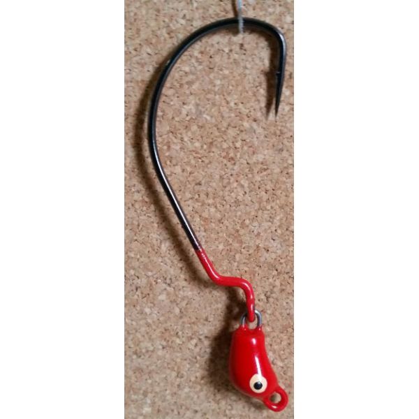 Mission Fishin Swivel Head 1/2oz Red Jig Heads