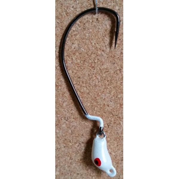 Mission Fishin Swivel Head 1/8oz Pearl White Jig Heads